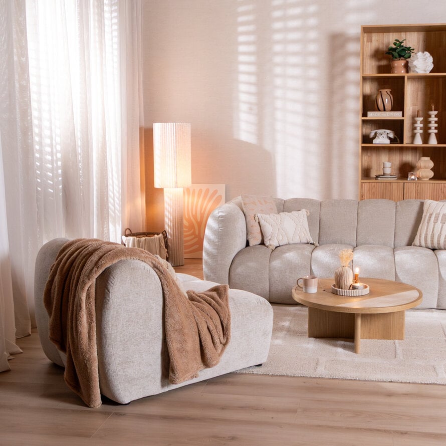 Fauteuil Luca chenille sand