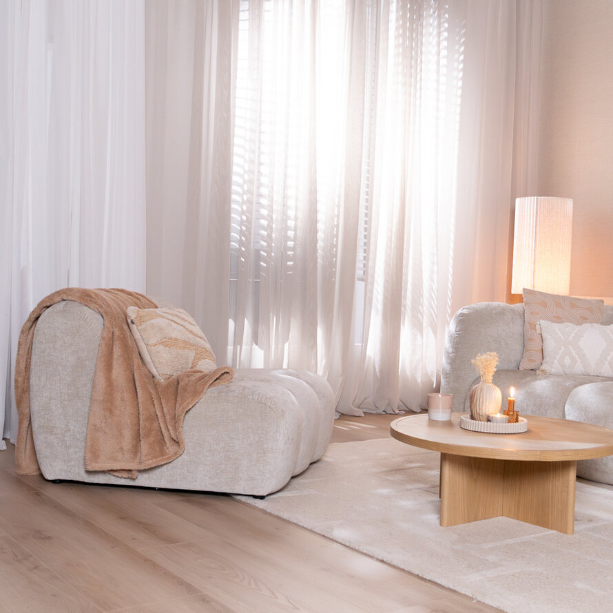 Fauteuil Luca chenille sand