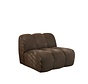 Fauteuil Luca chenille bruin