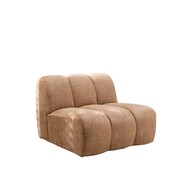 Bronx71 Fauteuil Luca chenille peach