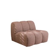Bronx71 Fauteuil Luca bouclé rood/roze
