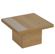 Bronx71 Salontafel Java blank eiken 70x70 cm