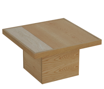 Bronx71 Salontafel Java blank eiken 70x70 cm