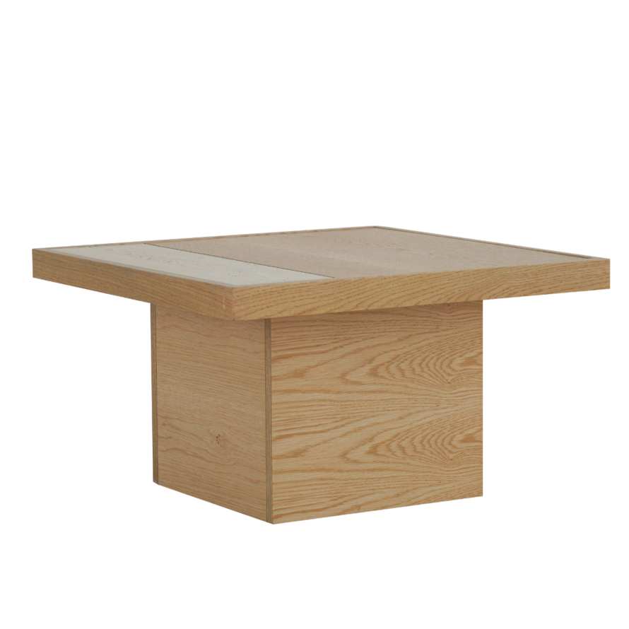 Salontafel Java blank eiken 70x70 cm