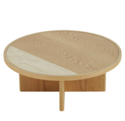 Bronx71 Salontafel Maeva Ø80 cm naturel eiken