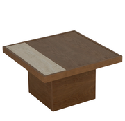 Bronx71 Salontafel Java rustiek eiken 70x70 cm