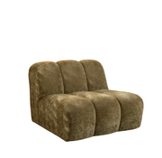 Bronx71 Fauteuil Luca chenille olijf groen