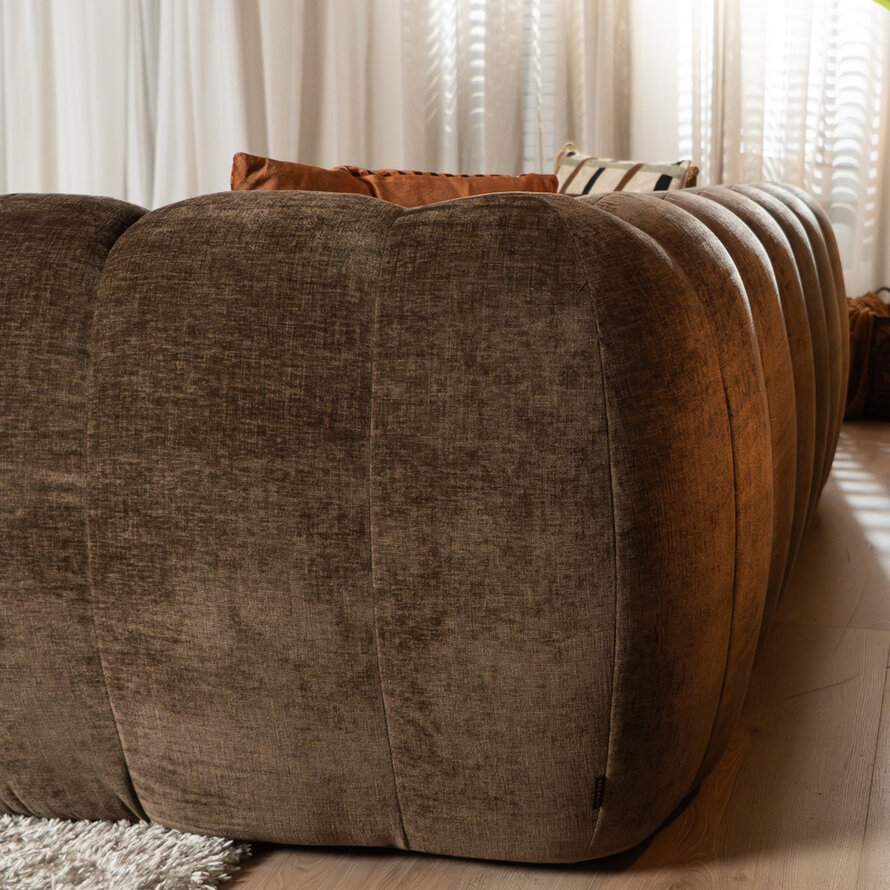 3-zitsbank Luca mocha chenille