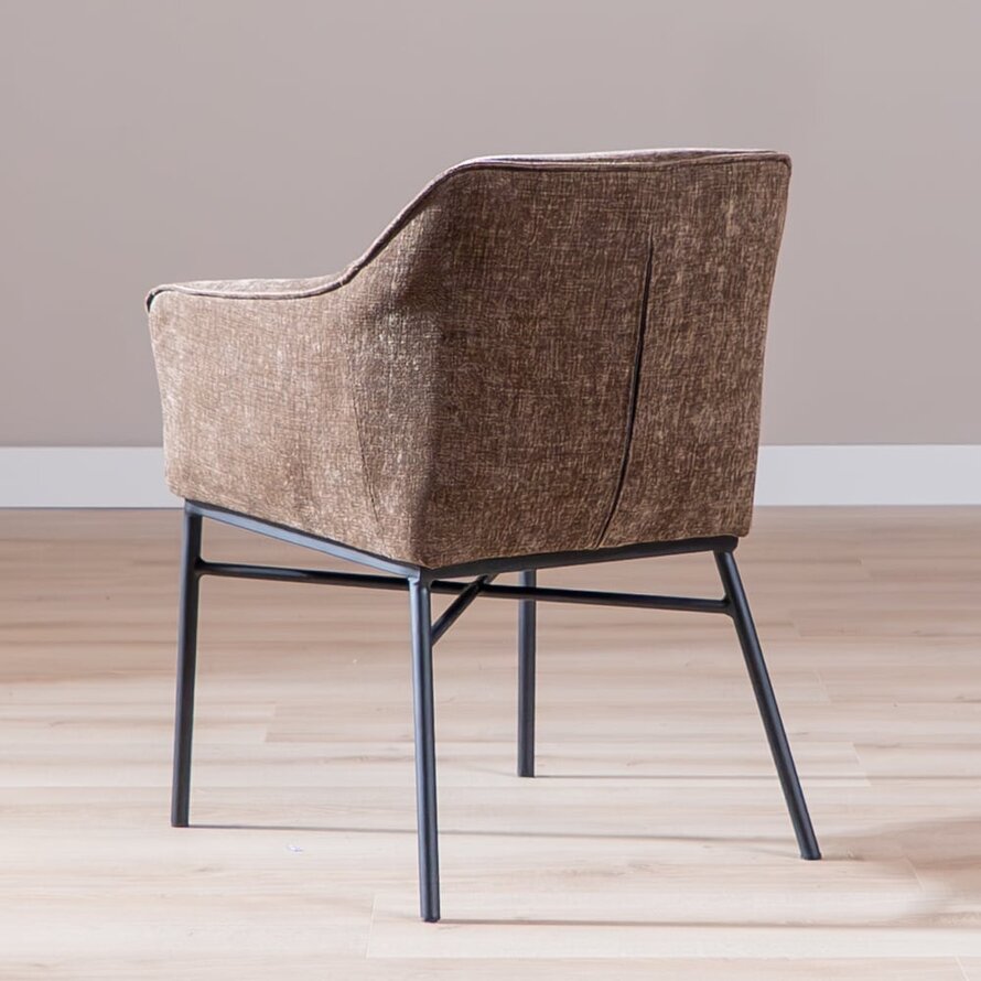 Stoel Nubo chenille mocha