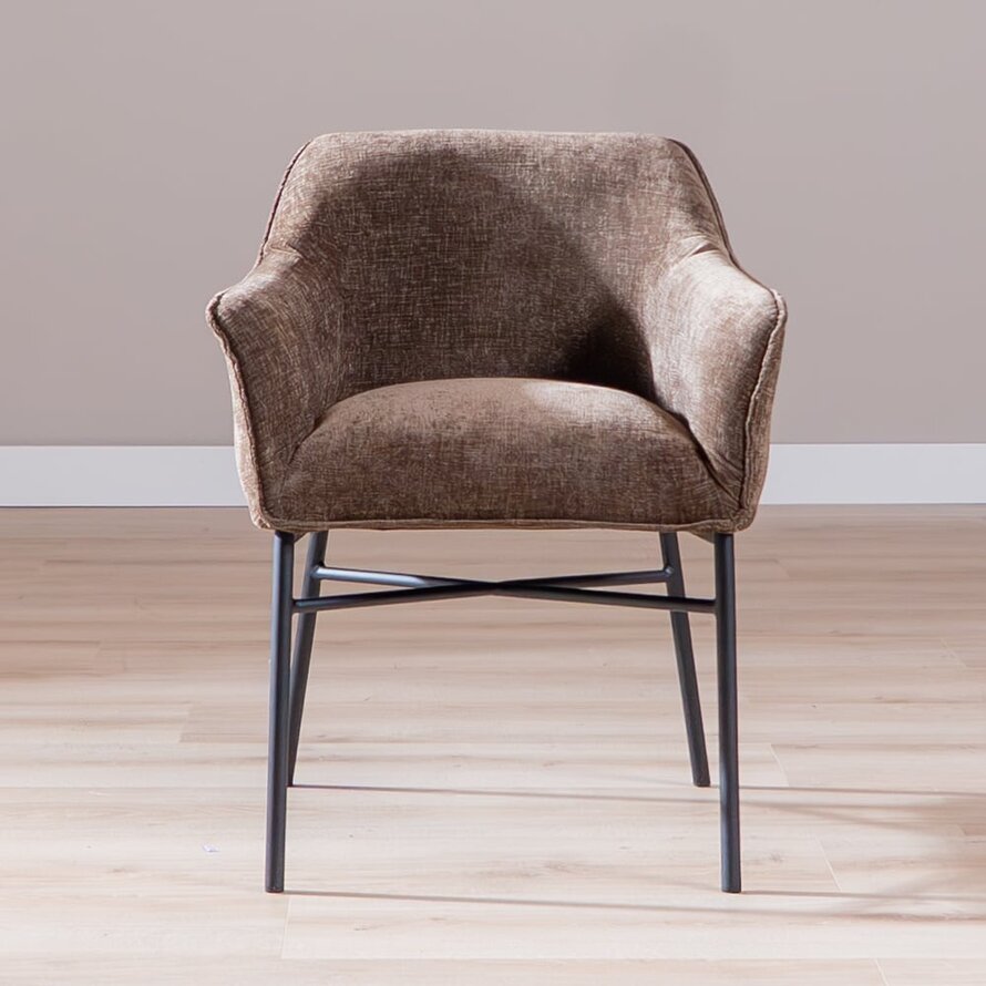 Stoel Nubo chenille mocha