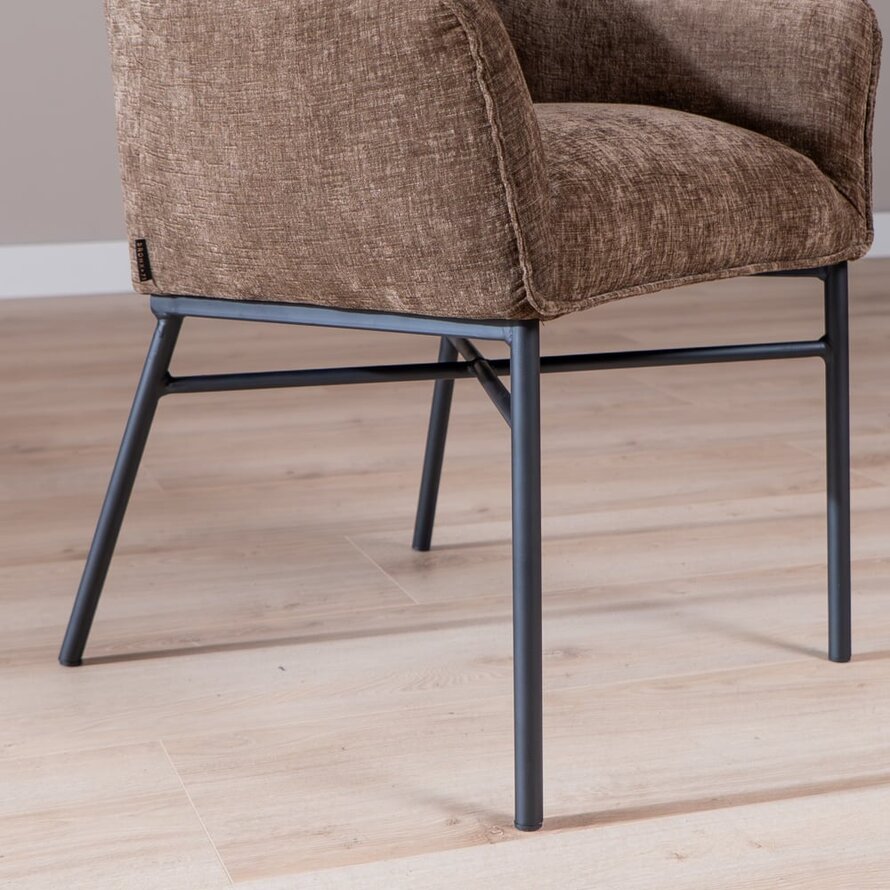 Stoel Nubo chenille mocha