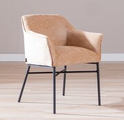 Bronx71 Stoel Nubo chenille peach