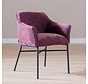 Stoel Nubo chenille paars