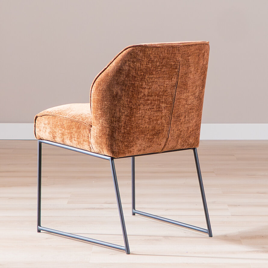 Stoel Momo chenille koper