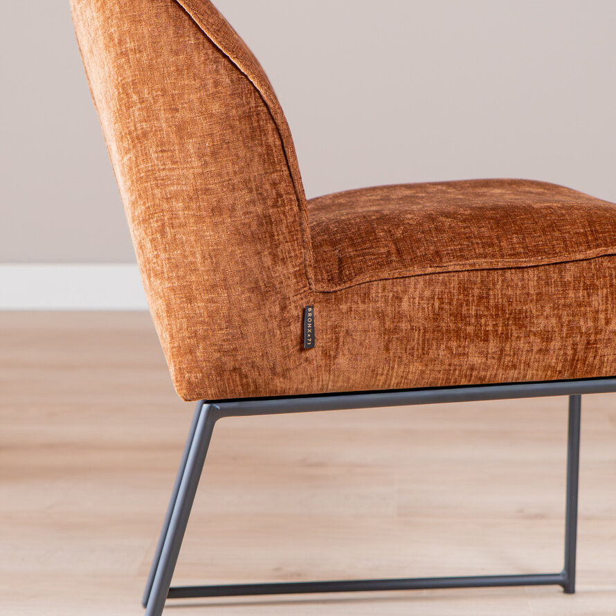 Stoel Momo chenille koper