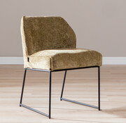 Bronx71 Stoel Momo chenille olijfgroen