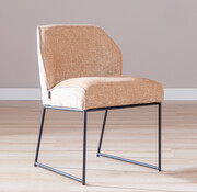 Bronx71 Stoel Momo chenille peach