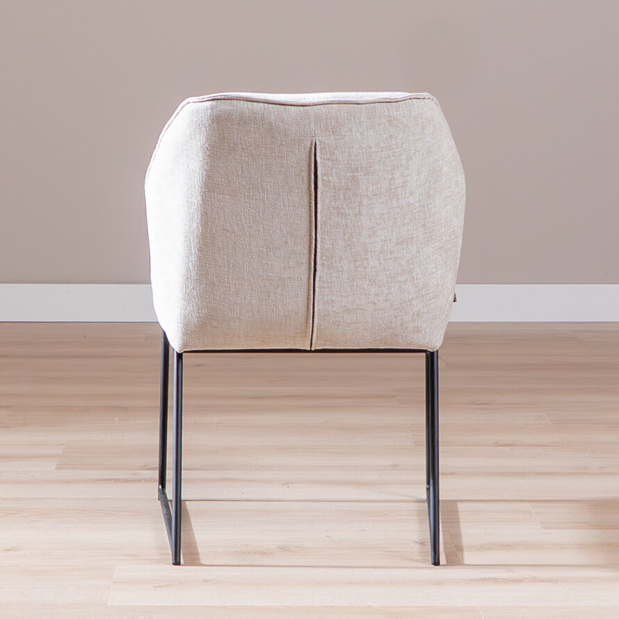 Stoel Momo chenille sand