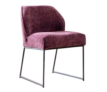 Bronx71 Stoel Momo chenille paars