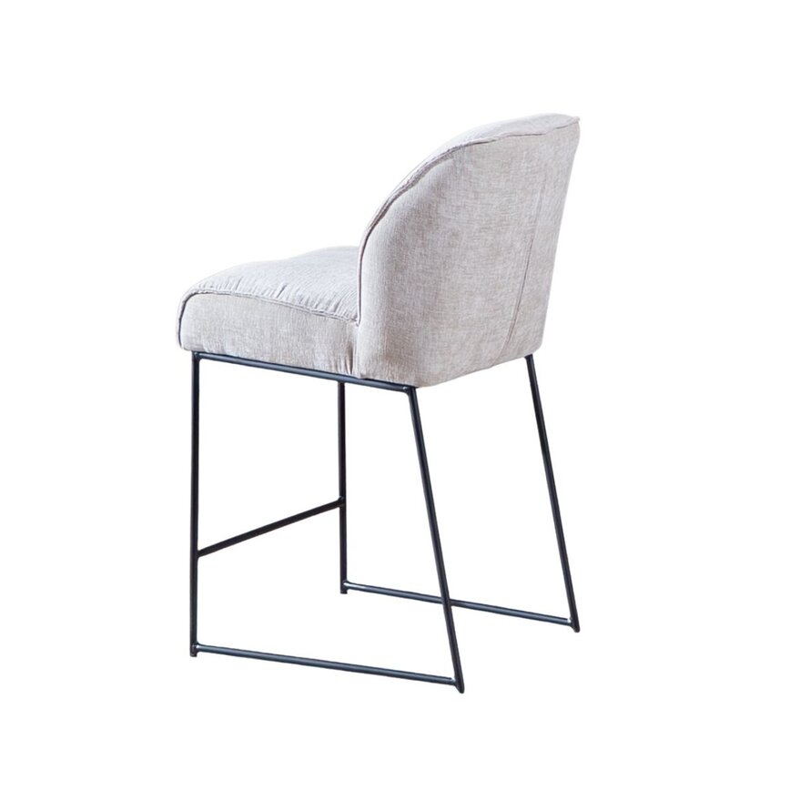 Barkruk Momo chenille sand 73 cm