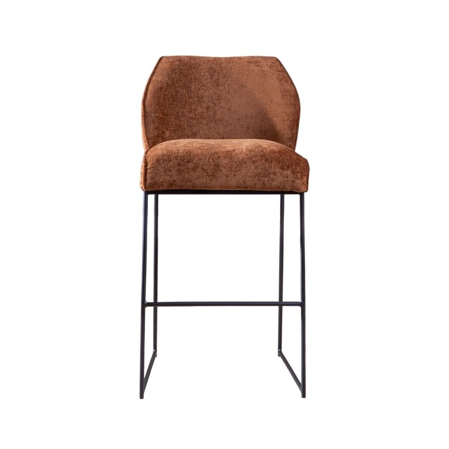 Barkruk Momo chenille koper 85 cm