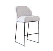 Bronx71 Barkruk Momo chenille sand 85 cm