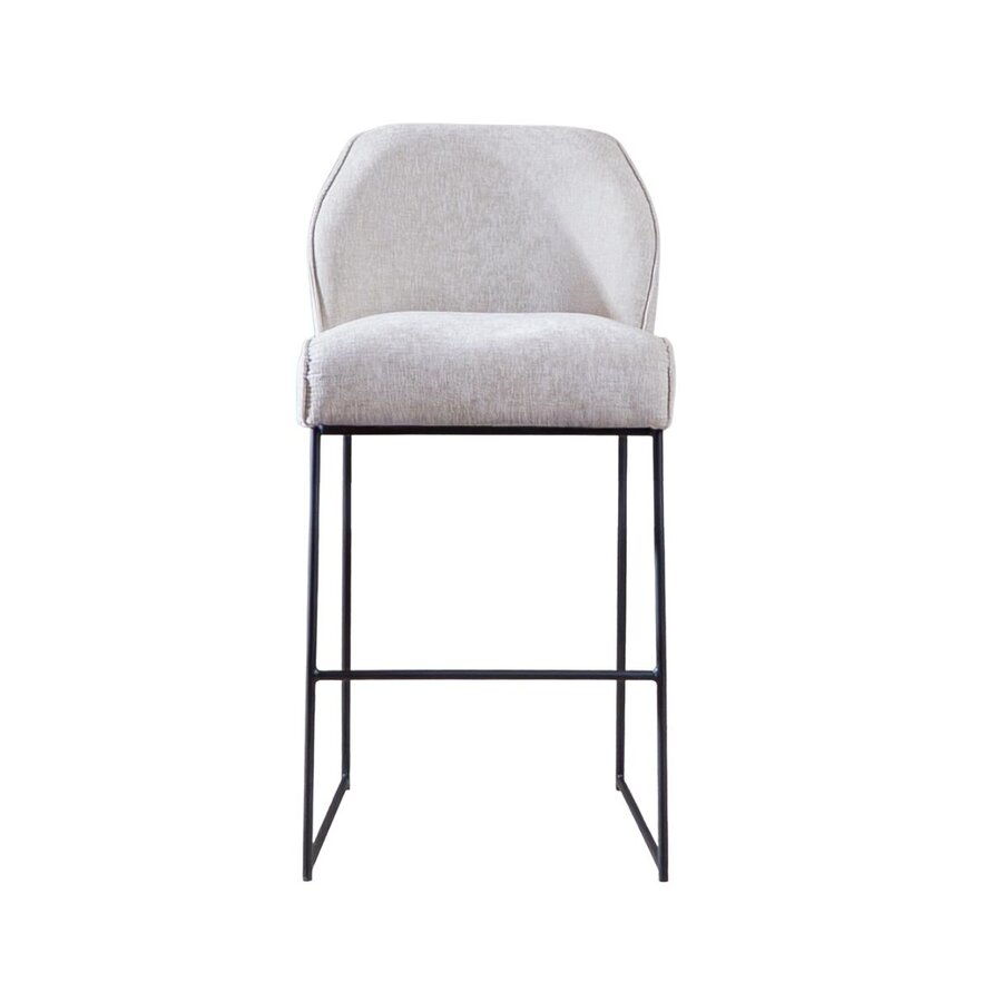 Barkruk Momo chenille sand 85 cm