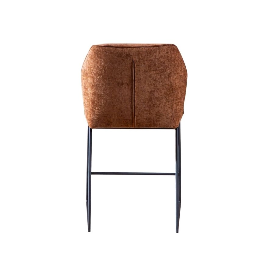 Barkruk Momo chenille koper 73 cm