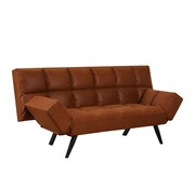 Bronx71 Slaapbank 1,5-persoons Timo cognac eco-leer