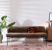 Bronx71 Eetkamerbank Momo chenille mocha 185 cm