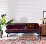 Bronx71 Eetkamerbank Momo chenille paars 155 cm