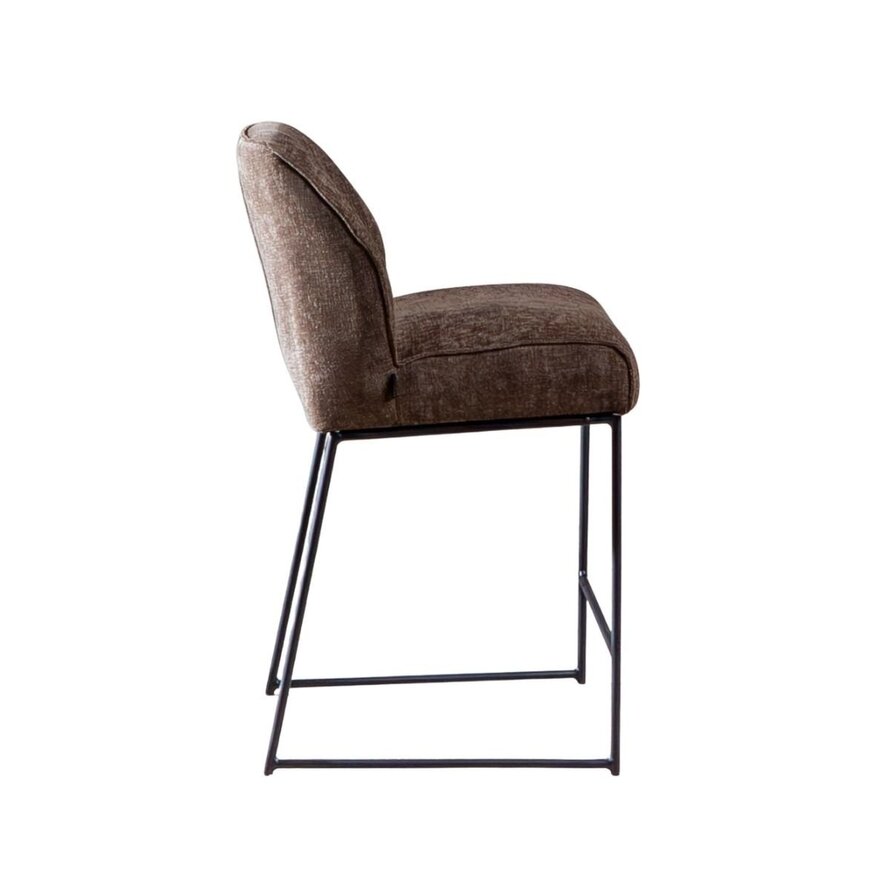 Barkruk Momo chenille mocha 73 cm