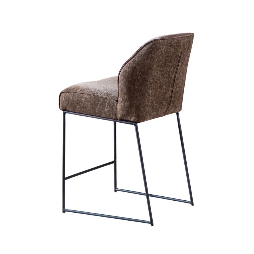 Barkruk Momo chenille mocha 73 cm