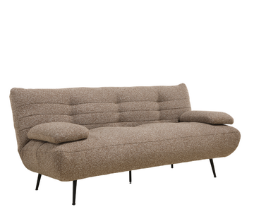 Bronx71 Slaapbank 1 persoons Mira bruin bouclé mélange