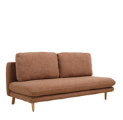 Bronx71 Slaapbank 2 persoons Lauri terracotta bouclé mélange