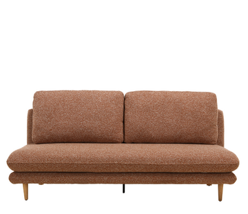 Bronx71 Slaapbank 2 persoons Lauri terracotta bouclé mélange