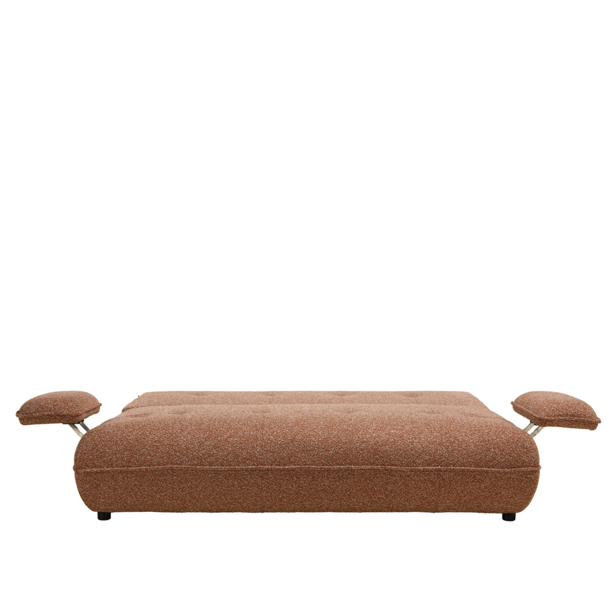 Slaapbank 2 persoons Jona terracotta bouclé mélange