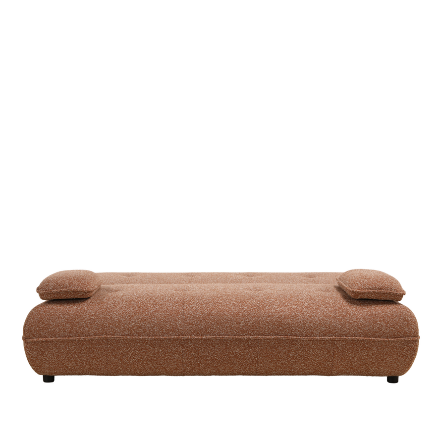 Slaapbank 2 persoons Jona terracotta bouclé mélange