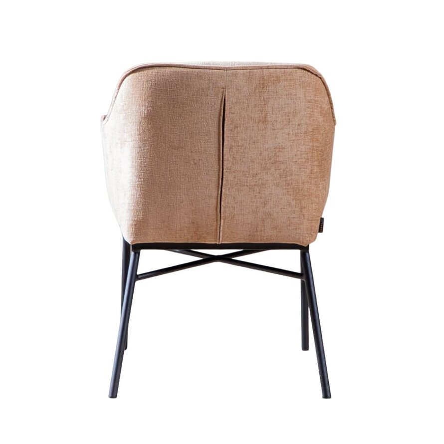 Stoel Nubo chenille peach
