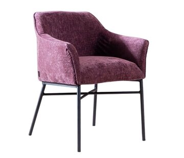 Bronx71 Stoel Nubo chenille paars