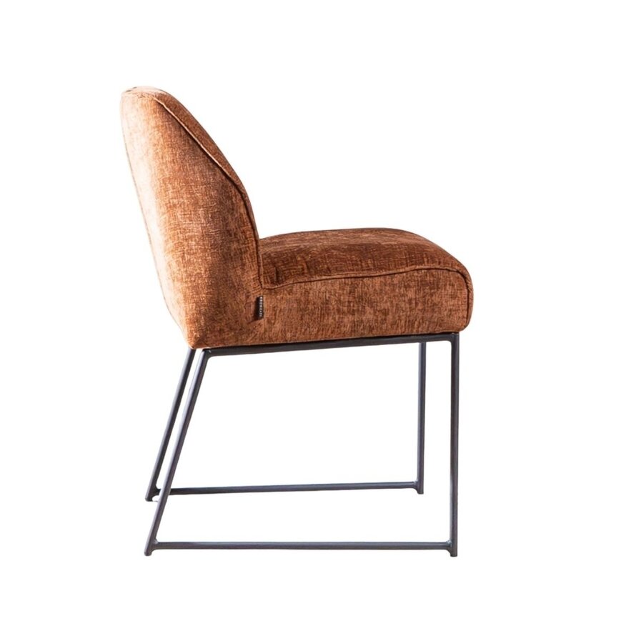 Stoel Momo chenille koper