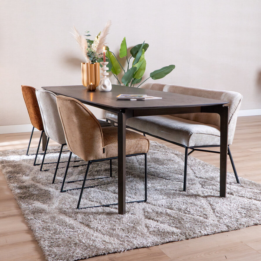 Stoel Momo chenille koper