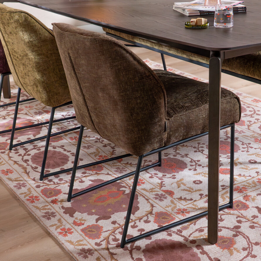 Stoel Momo chenille mocha