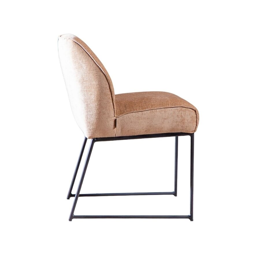 Stoel Momo chenille peach