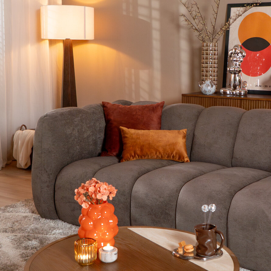 3-zitsbank Luca bruin chenille