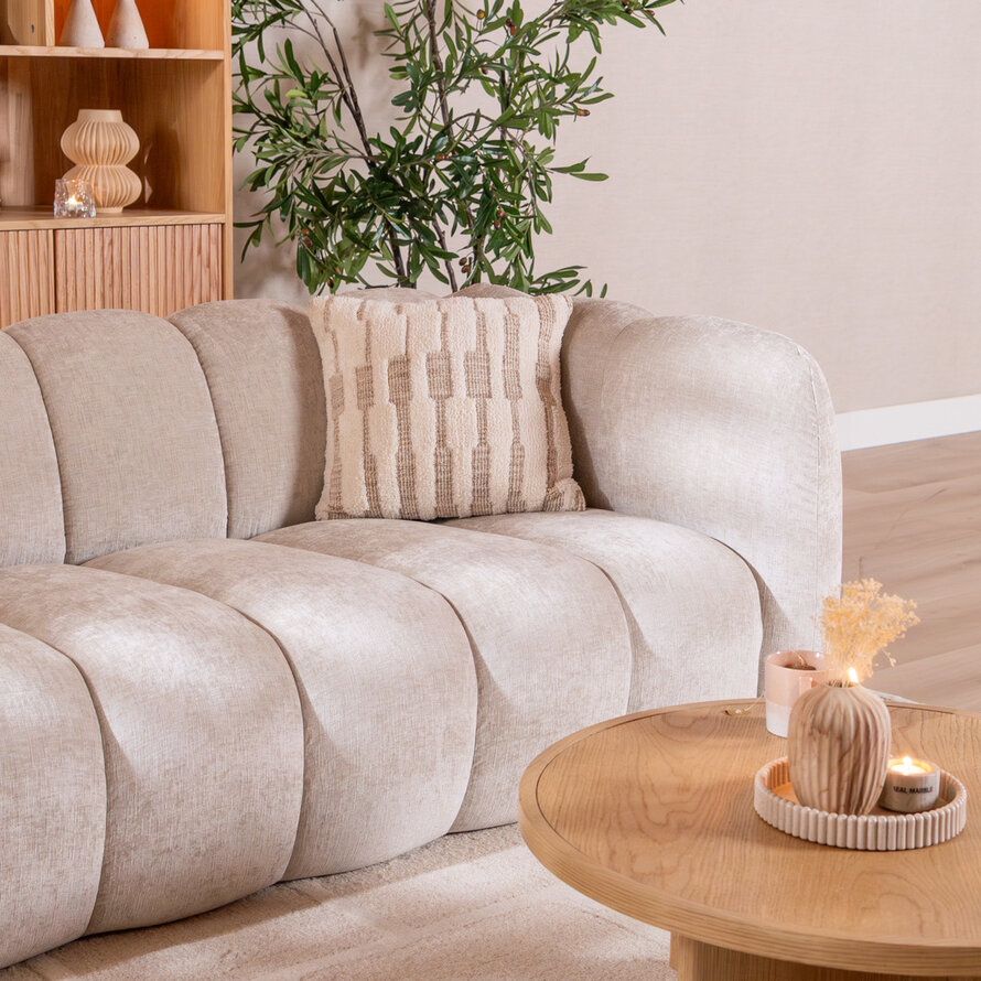 3-zitsbank Luca sand chenille