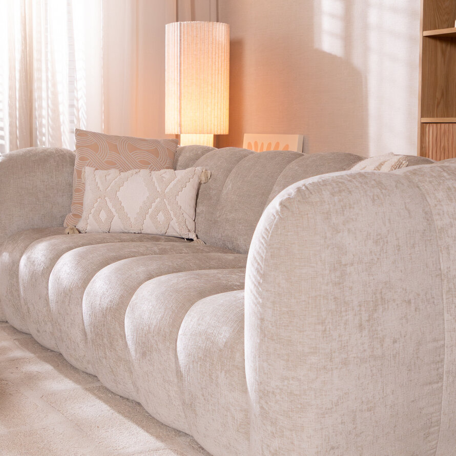3-zitsbank Luca sand chenille