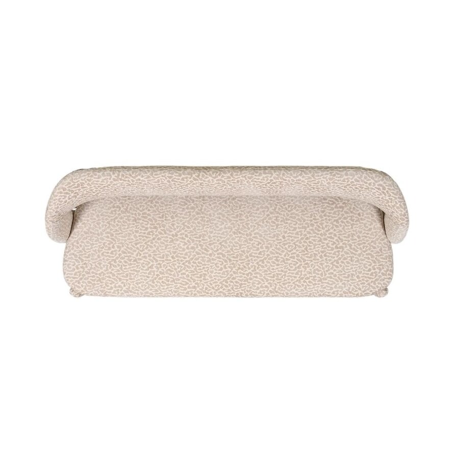 Eetkamerbank Leo taupe leopard 160 cm