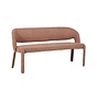 Eetkamerbank June bouclé terracotta 160 cm