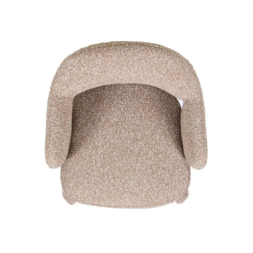 Stoel June bouclé bruin